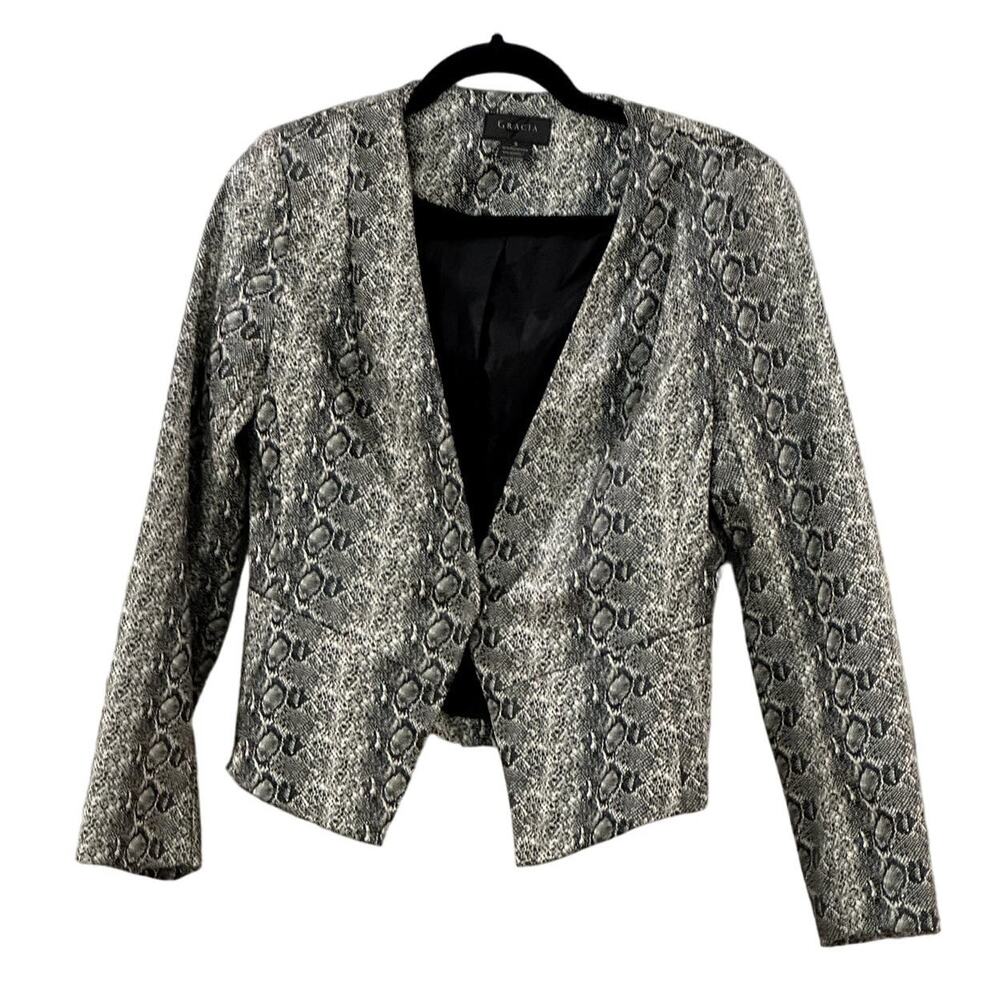 Garcia Women's Faux Snake Skin Jacket, Size Small, EUC